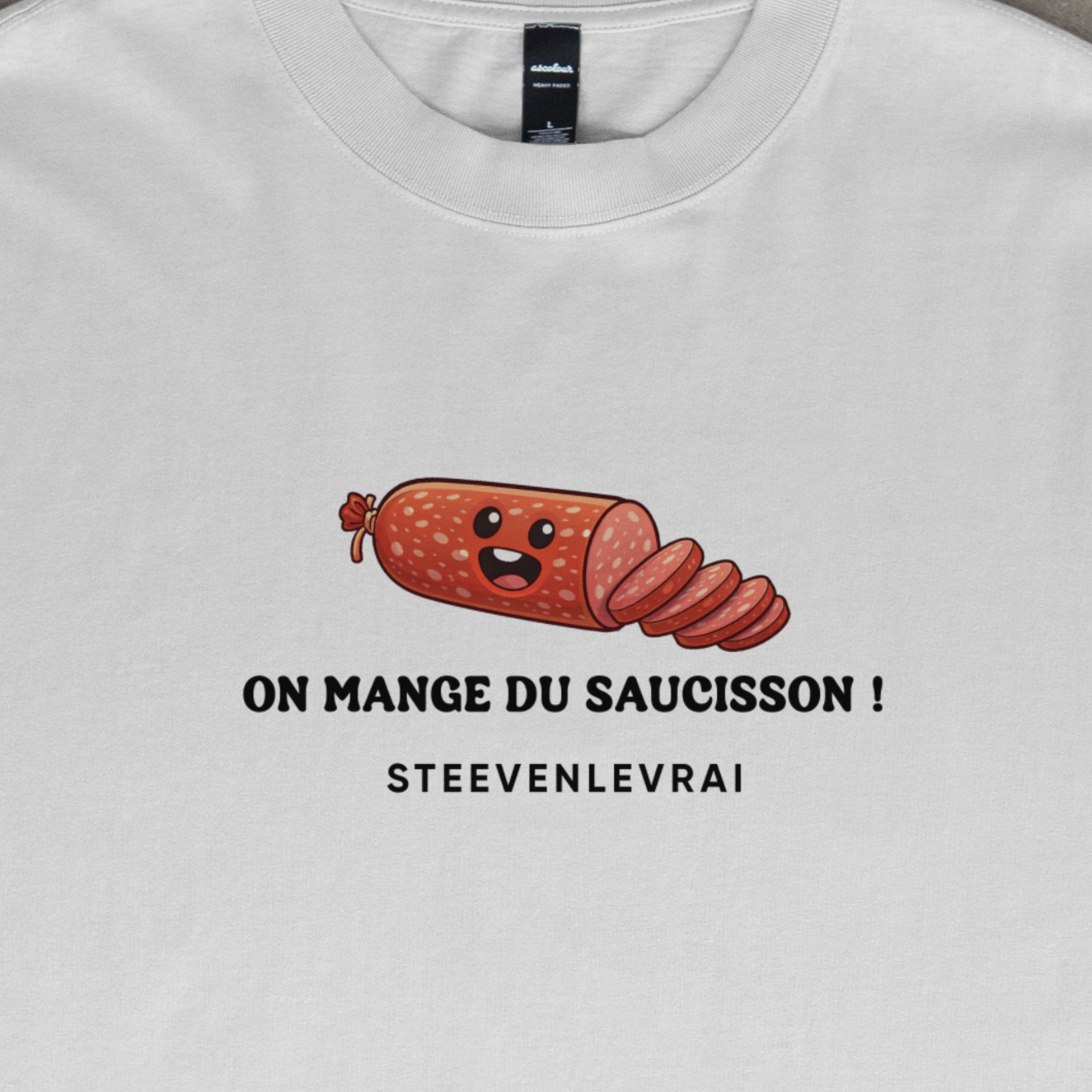 T-shirt "ON MANGE DU SAUCISSON"
